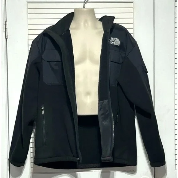 The North Face Men's Black Grey Salinas Mixed Media Jacket Fleece Size XXL 3037 - Picture 3 of 9